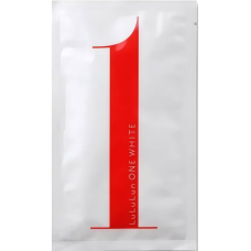 LULULUN Premium Face Mask One White освітлююча маска для сяйва та свіжості шкіри, 1 шт