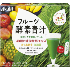 ASAHI Fruit Enzyme Green Juice аодзіру з лактобактеріями та рослинними ферментами, 30 стіків