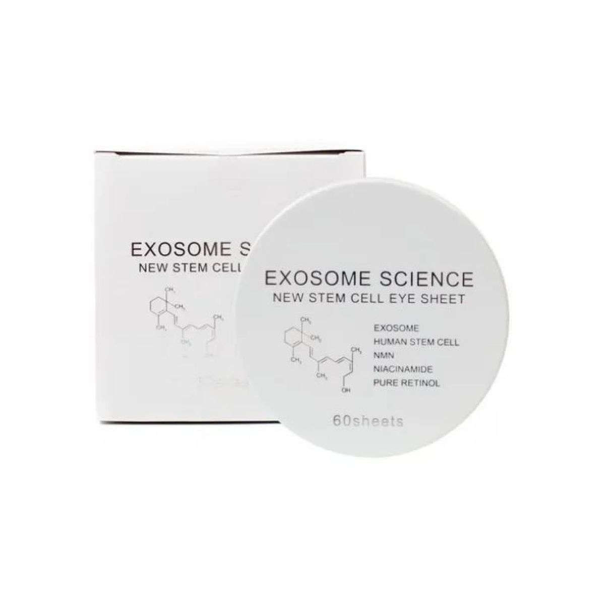KOR JAPAN The Exosome Eye Sheet White кругові зволожуючі патчі під очі з екзосомами (60 шт)