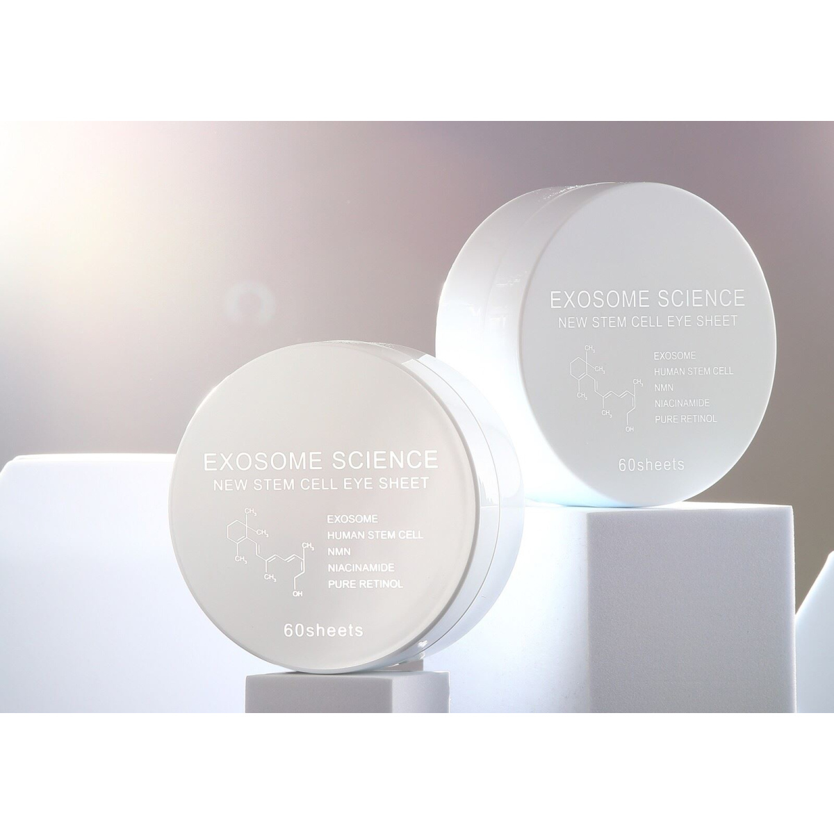 KOR JAPAN The Exosome Eye Sheet White кругові зволожуючі патчі під очі з екзосомами (60 шт)