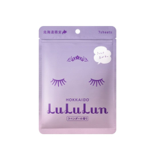 LULULUN Face Mask Hokkaido Lavender заспокійлива маска з екстрактом лаванди, 7 шт