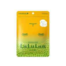LULULUN Face Mask Hokkaido Melon антивікова зволожуюча маска з олією дині, 7 шт