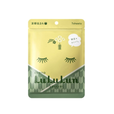 LULULUN Face Mask Kyoto Green Tea тонізуюча маска з екстрактом зеленого чаю, 7 шт