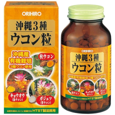 ORIHIRO Okinawa 3-Type Turmeric комплекс з трьох видів куркуми, 420 табл
