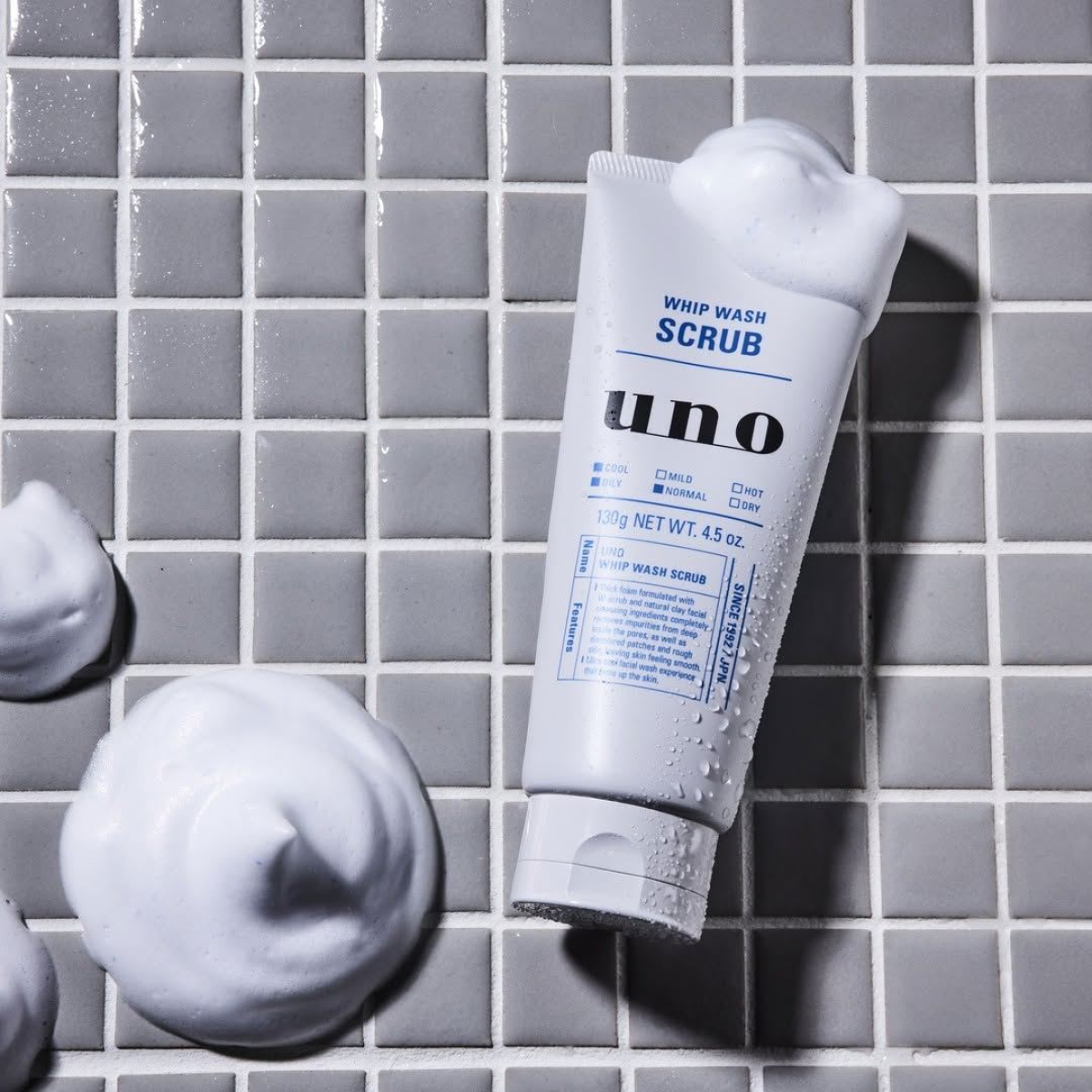 FINETODAY Uno Whip Wash Scrub пінка-скраб для ретельного очищення чоловічої шкіри, 130 г