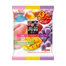 ORIHIRO Purunto Konjac Jelly низькокалорійне конняку-желе (білий персик, манго, виноград), 480 г