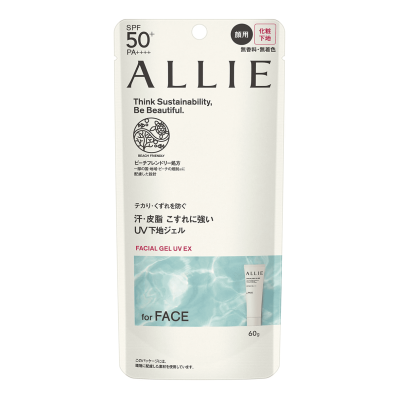 KANEBO ALLIE Chrono Beauty Facial Gel UV EX SPF50+ PA++++ сонцезахисний гель для обличчя, 60 гр