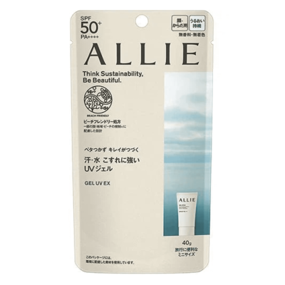 KANEBO ALLIE Chrono Beauty Gel UV EX SPF50+ PA++++ водостійкий сонцезахисний гель, 90 гр