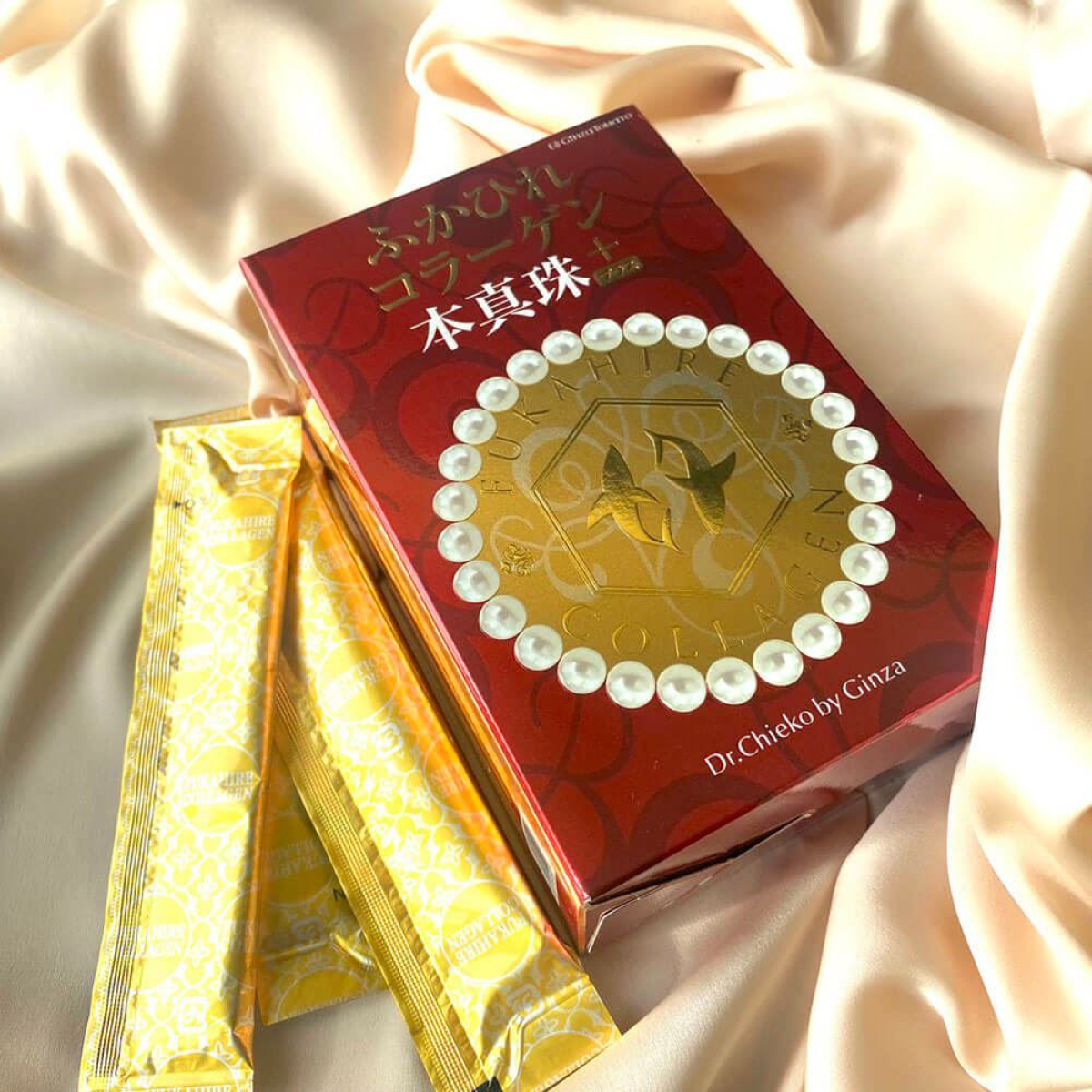 GINZA TOMATO Shark Collagen Pearl Plus колагенове желе з пудрою перлин (30 стіків)