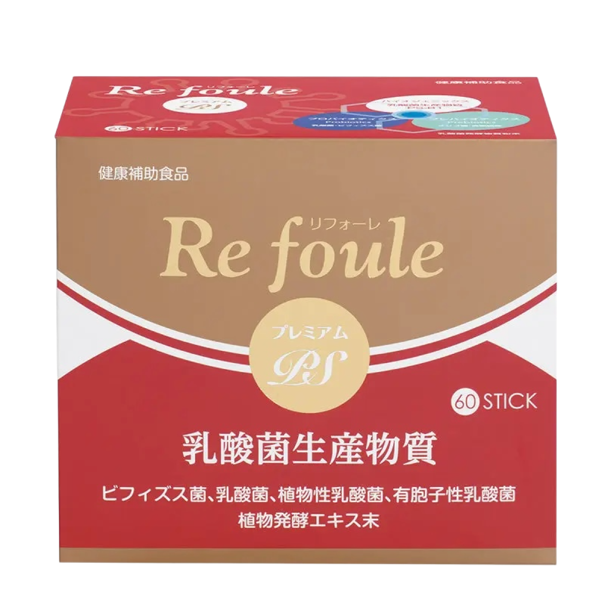 ENZYM Re Foule Premium PS потрійний синбіотик для покращення роботи ШКТ, 60 стіків