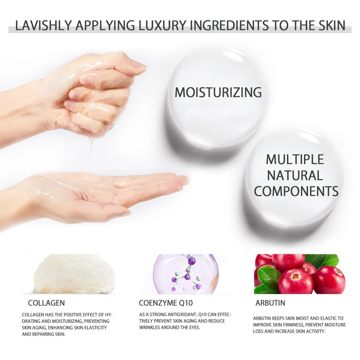 MITOMO 303 Rhea тканинна маска з колагеном, CoQ10, арбутином 1 шт