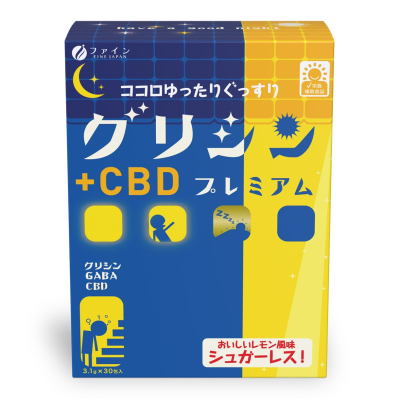 FINE JAPAN Glycine CBD Premium гліцин, GABA, CBD, 30 стіків