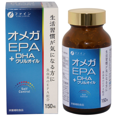 FINE JAPAN Omega комплекс Омега-3 EPA+DHA, 150 капсул