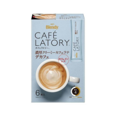 AGF BLENDY Cafe Latte de Cafe кремове латте без кофеїну, 6 стіків