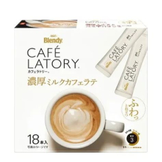 AGF BLENDY Rich Milk Cafe Latte кремовий вершковий латте, 18 стіків