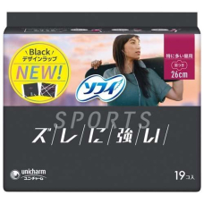 UNICHARM Sofy Sports ультратонкі гігієнічні прокладки 26 см, 19 шт