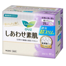 KAO Laurier Happy Skin Extra Heavy Day Use Slim ультратонкі гігієнічні прокладки 25 см, 17 шт