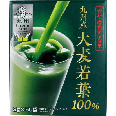 GREEN FARM 100% Kyushu Barley Grass Juice чистий аодзіру, 50 стіків