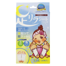 MEGUMI Foot Relax Sheet Rose детокс-пластирі для ніг (троянда) 30 шт