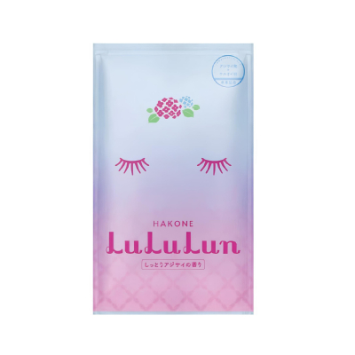 LULULUN Face Mask Hakone Hydrangea интенсивно увлажняющая маска с экстрактом гортензии, 1 шт