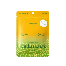 LULULUN Face Mask Hokkaido Melon антивікова зволожуюча маска з олією дині, 7 шт х 5 уп