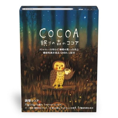 FINE JAPAN Cocoa Sleeping Forest какао з ГАМК та гліцином, 5 шт