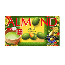 MEIJI Almond Matcha мигдаль в шоколаді з матча, 67 гр