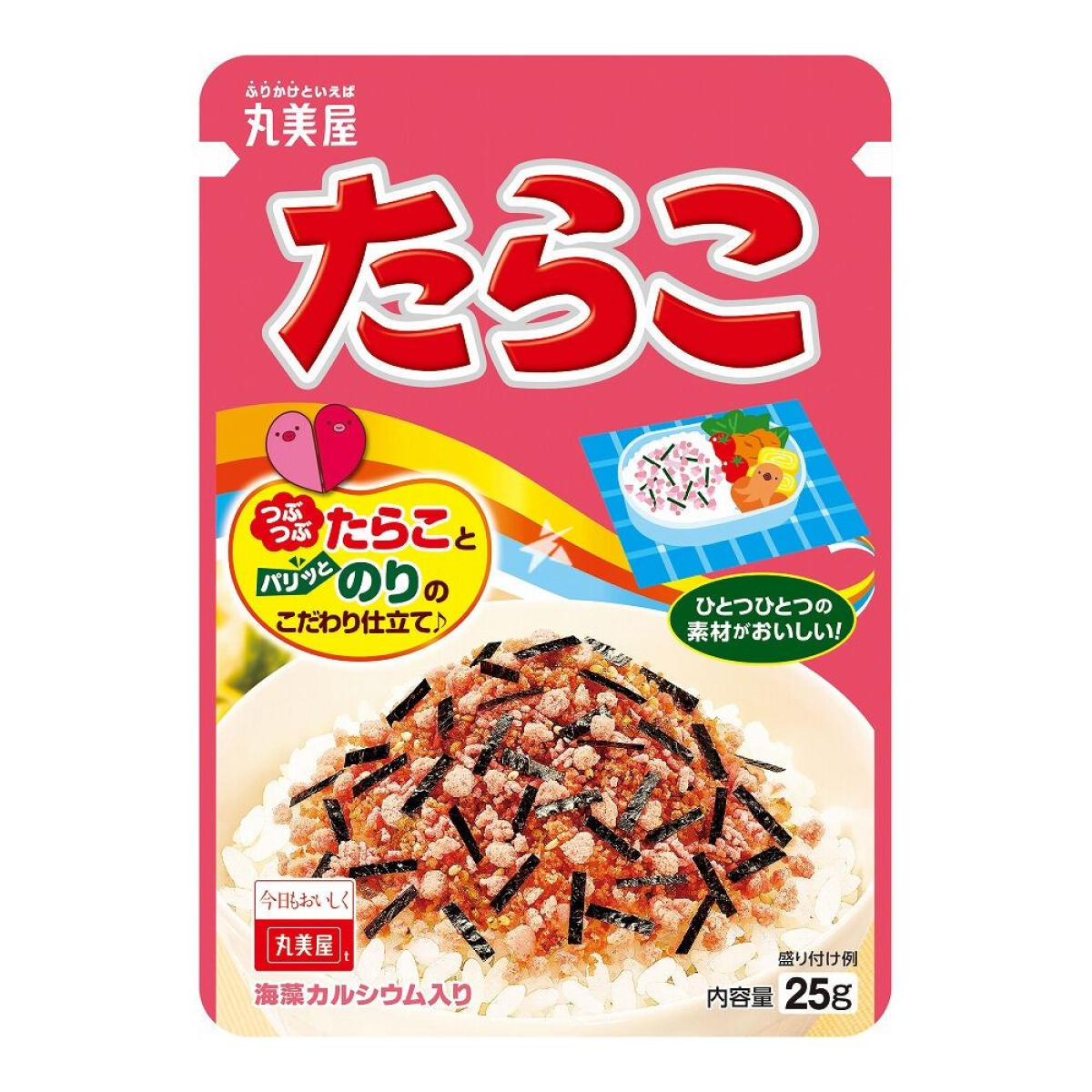 MARUMIYA Tarako фурікаке з ікрою тріски, кунжутом, норі та боніто, 25 г