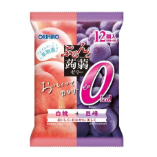 ORIHIRO Purunto Konjac Jelly безкалорійне конняку-желе (білий персик, виноград), 216 г