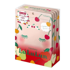 LULULUN Face Mask Tohoku Cherry антиоксидантна маска з екстрактами фруктів, 7 шт х 5 уп