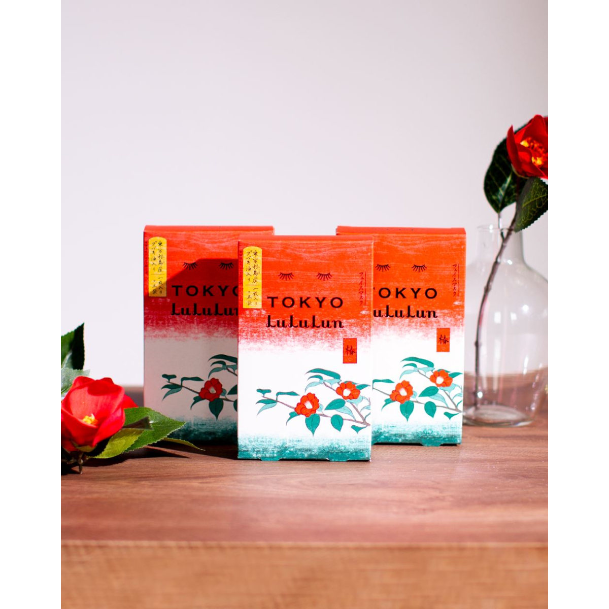 LULULUN Face Mask Tokyo Camellia омолоджуюча маска з олією камелії, 1 шт х 5 уп