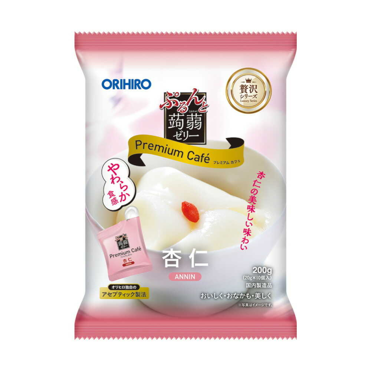 ORIHIRO Purunto Konjac Jelly низькокалорійне конняку-желе (мигдальний смак), 200 г