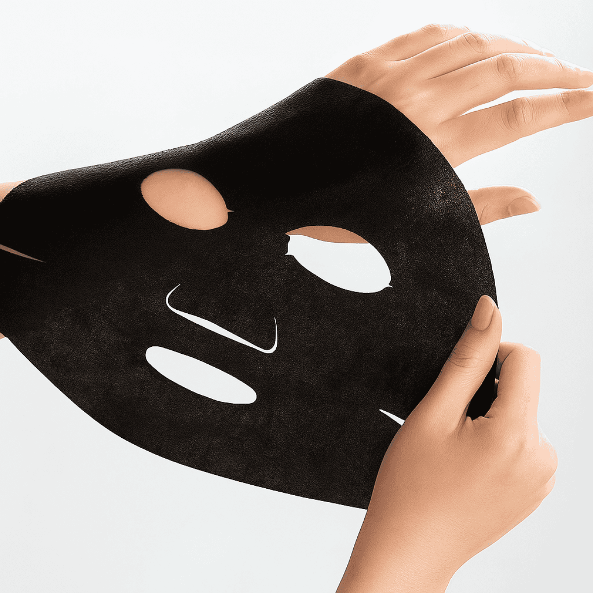 LULULUN Face Mask Hydra F очищаюча маска з чорним серумом та фулереном, 7 шт