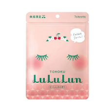 LULULUN Face Mask Tohoku Cherry антиоксидантна маска з екстрактами фруктів, 7 шт