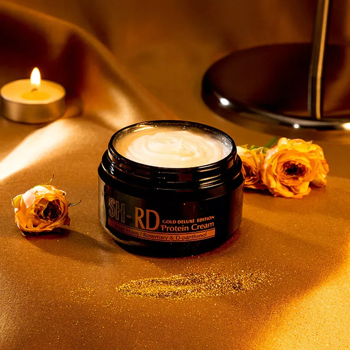 SH-RD Protein Cream (Gold Deluxe Edition) протеїновий крем для відновлення пошкодженого волосся з сусальним золотом, 80 мл
