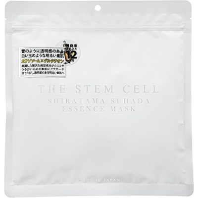 KOR JAPAN Shiratama Suhada Essence Mask тканинна маска зі стовбуровими клітинами та екзосомами, 30 шт