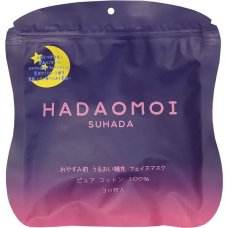KOR JAPAN Hadaomoi Night Face Mask зволожуюча нічна тканинна маска, 30 шт