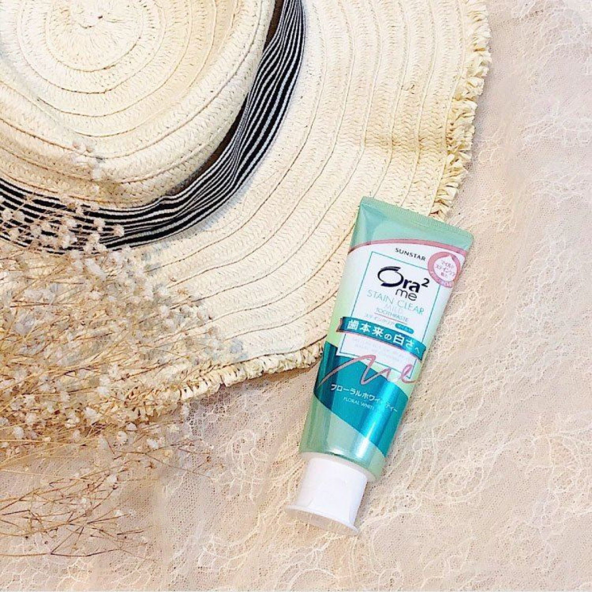 SUNSTAR Ora2 Me Stain Clear Paste зубна паста для білизни зубів та проти нальоту (білий чай), 125 г