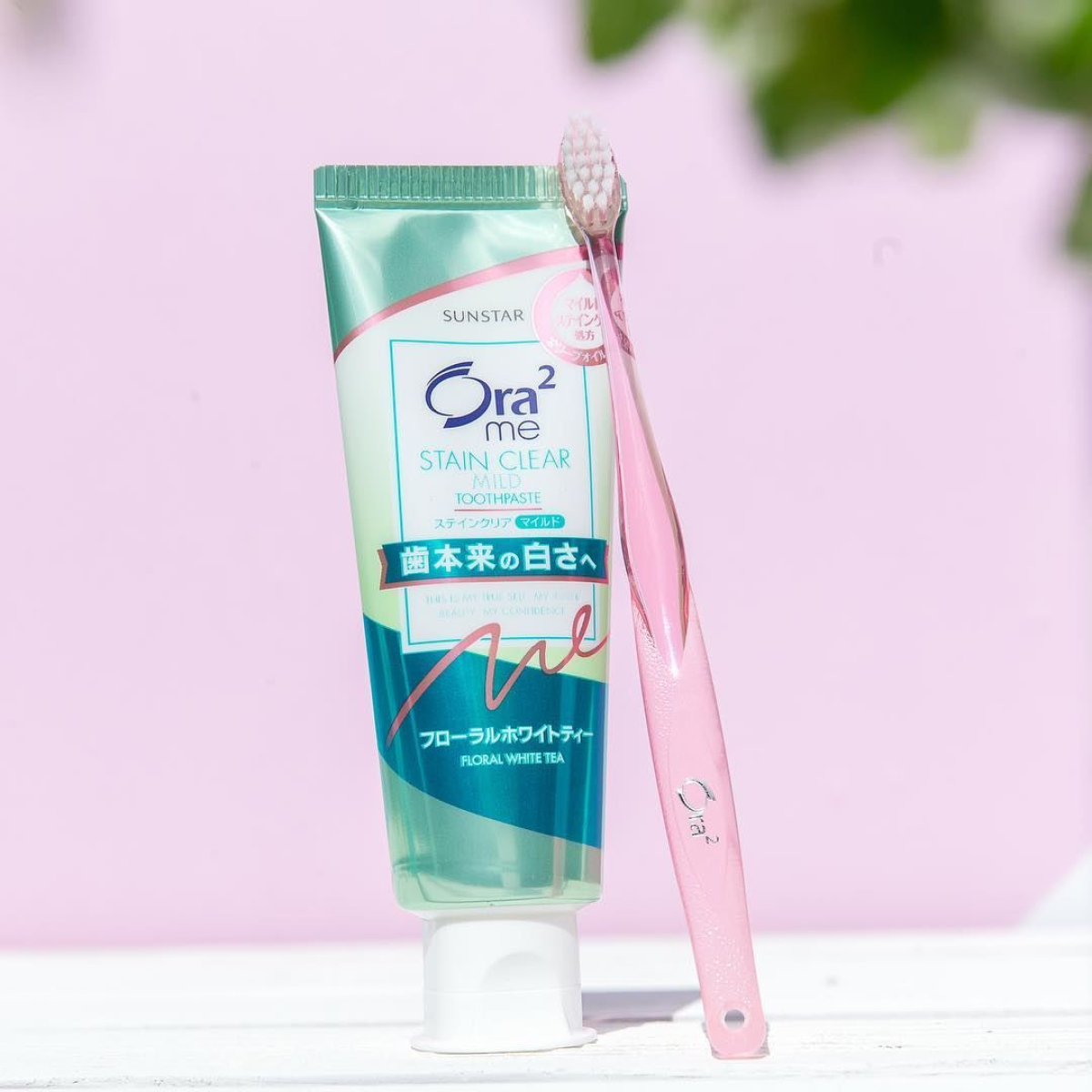 SUNSTAR Ora2 Me Stain Clear Paste зубна паста для білизни зубів та проти нальоту (білий чай), 125 г