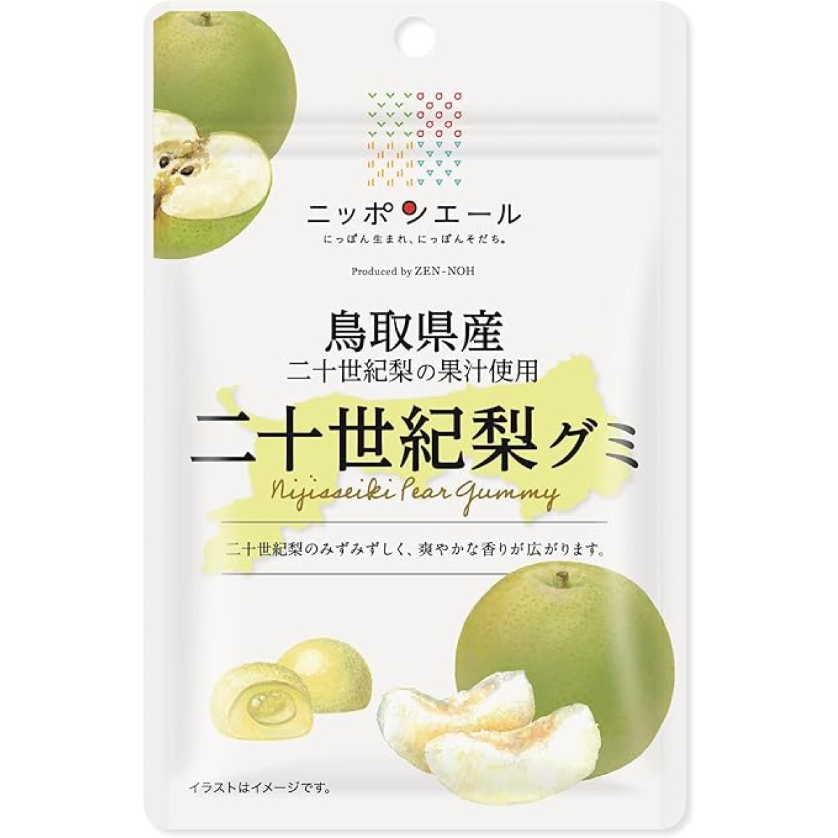 ZEN-NOH Gummy Nijisseiki Pear желейки со вкусом груши, 40 г