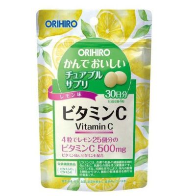 ORIHIRO Chewable Vitamin C жувальний вітамін С, 120 драже