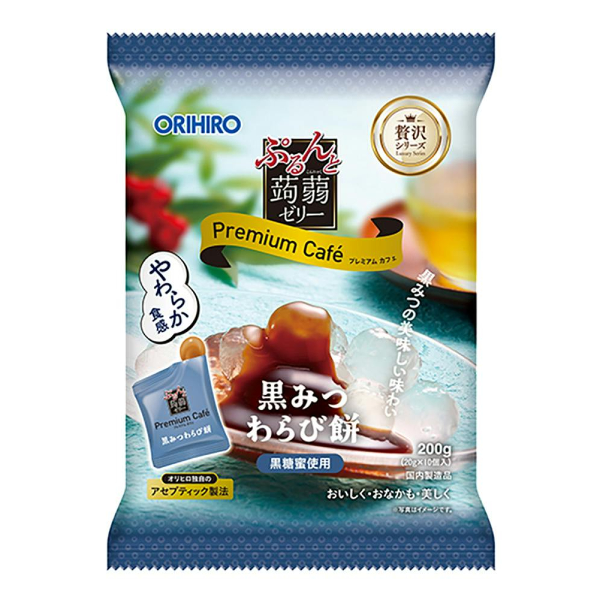 ORIHIRO Purunto Konjac Jelly низькокалорійне конняку-желе (коричневий цукор), 200 г