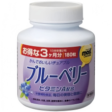ORIHIRO MOST Chewable Blueberry чорниця в жувальній формі, 180 табл
