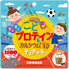 UNIMAT RIKEN Protein Calcium Vitamin D дитячі жувальні вітаміни з кальцієм та вітаміном Д, 90 шт