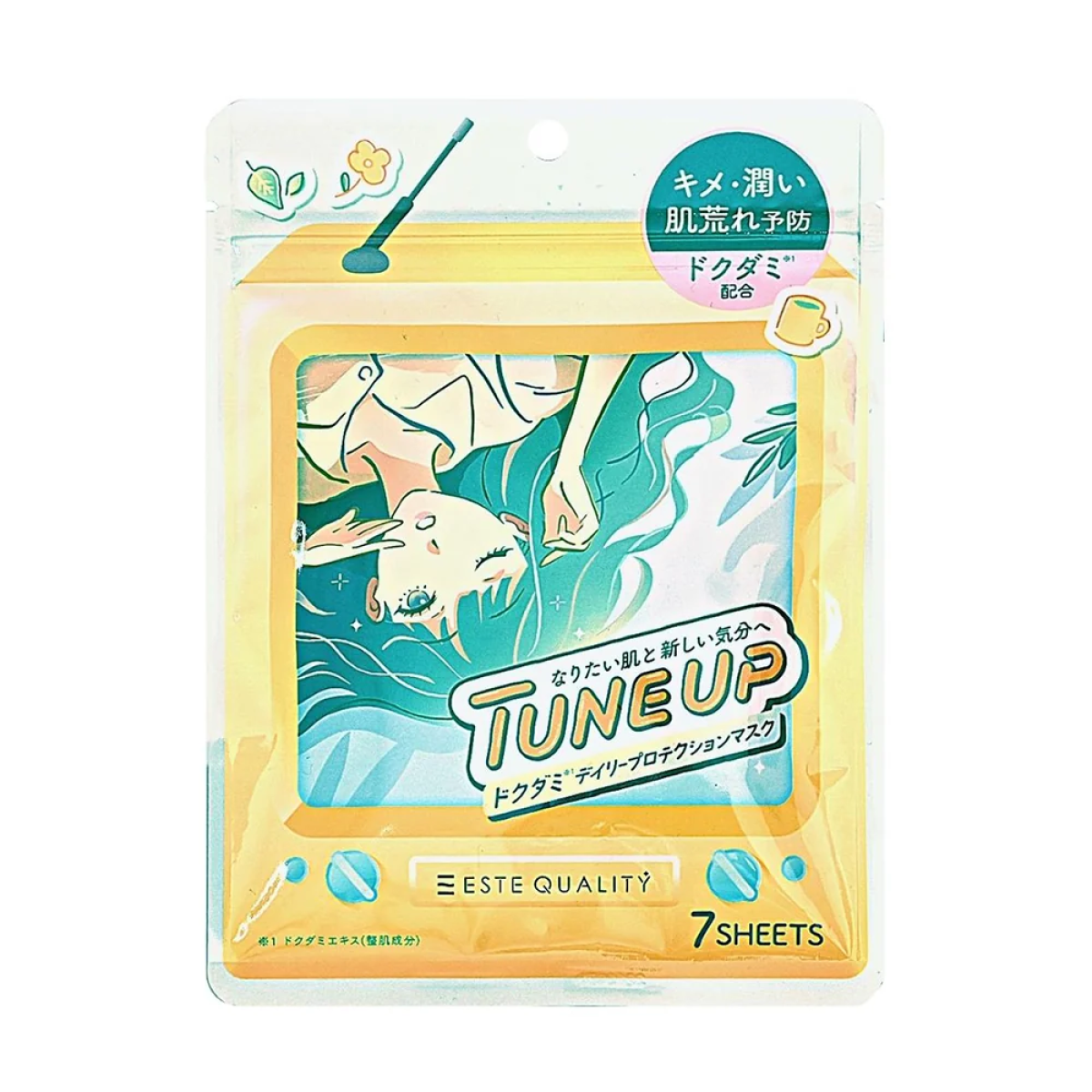 SPC TuneUp Dokudami Mask тканинна маска для чутливої та схильної до подразнень шкіри, 7 шт