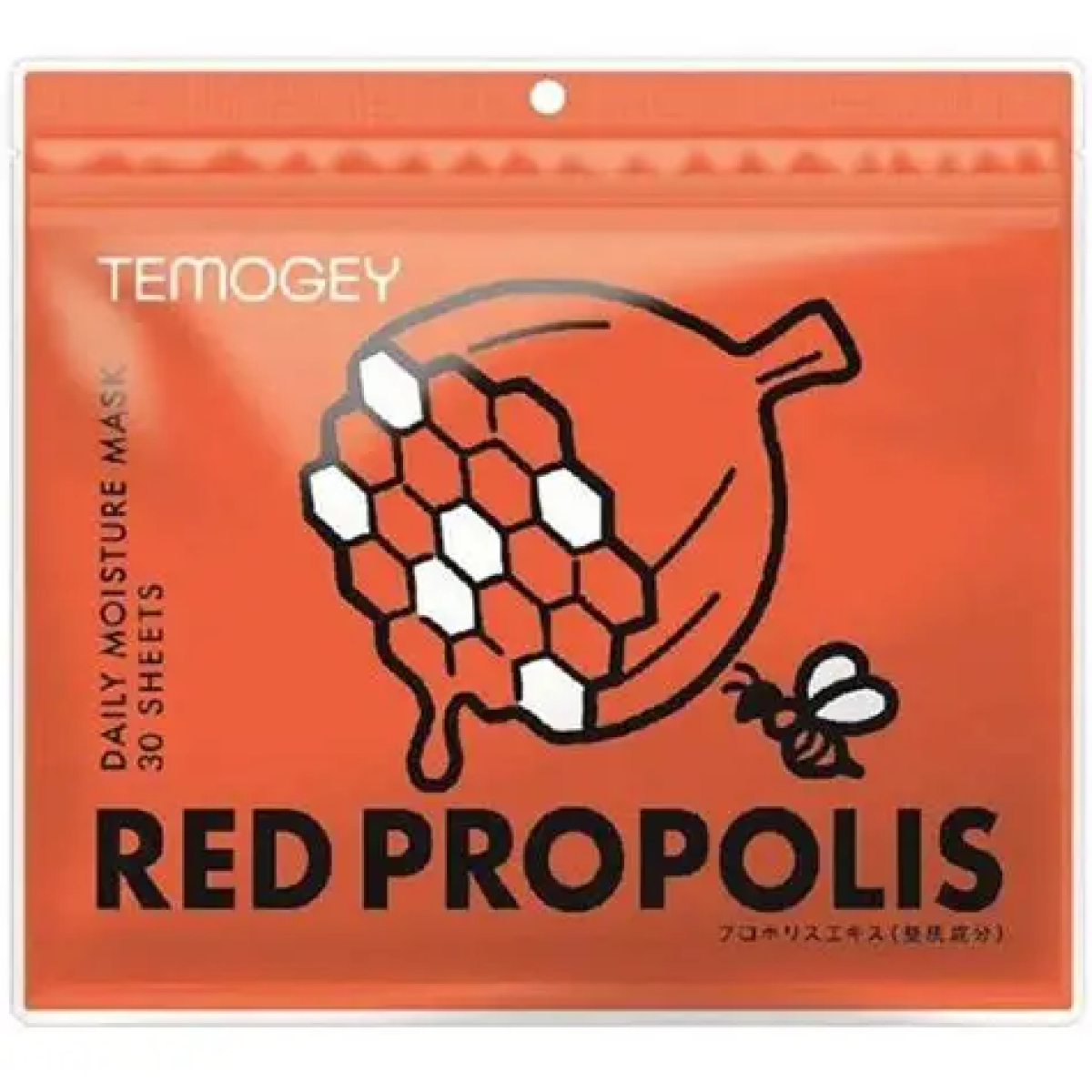 SPC Temogey Red Propolis Mask відновлювальна тканинна маска з червоним прополісом, 30 шт