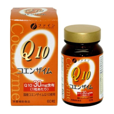 FINE JAPAN Coenzyme Q10 коензим Q10 з вітамінами групи В, 60 капсул