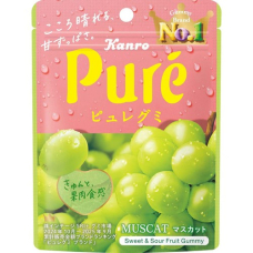 KANRO Pure Gummy Muscat желейки зі смаком мускат, 56 г