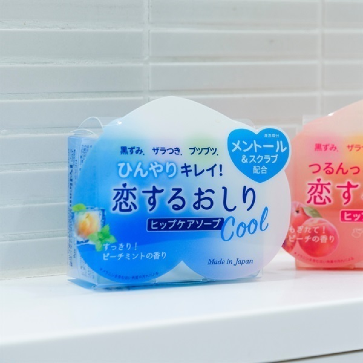 PELICAN Hip Care Scrub Soap Cool охолоджувальне мило-скраб для гладкості шкіри сідниць, 80 г