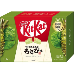 NESTLE Japan Kit Kat Wasabi Chocolate вафлі зі смаком васабі, 10 шт